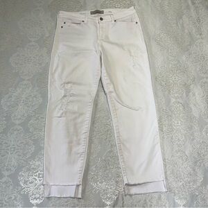 Liverpool Jeans The Crop Straight White Jean Size 8/29